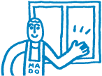施工事例　【福岡須恵店】キッチンのルーバー窓をマドリモで取替！